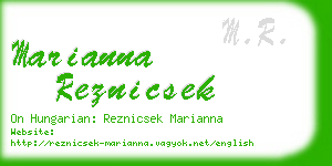 marianna reznicsek business card